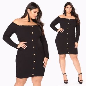 Jacklyn off shoulder mini dress